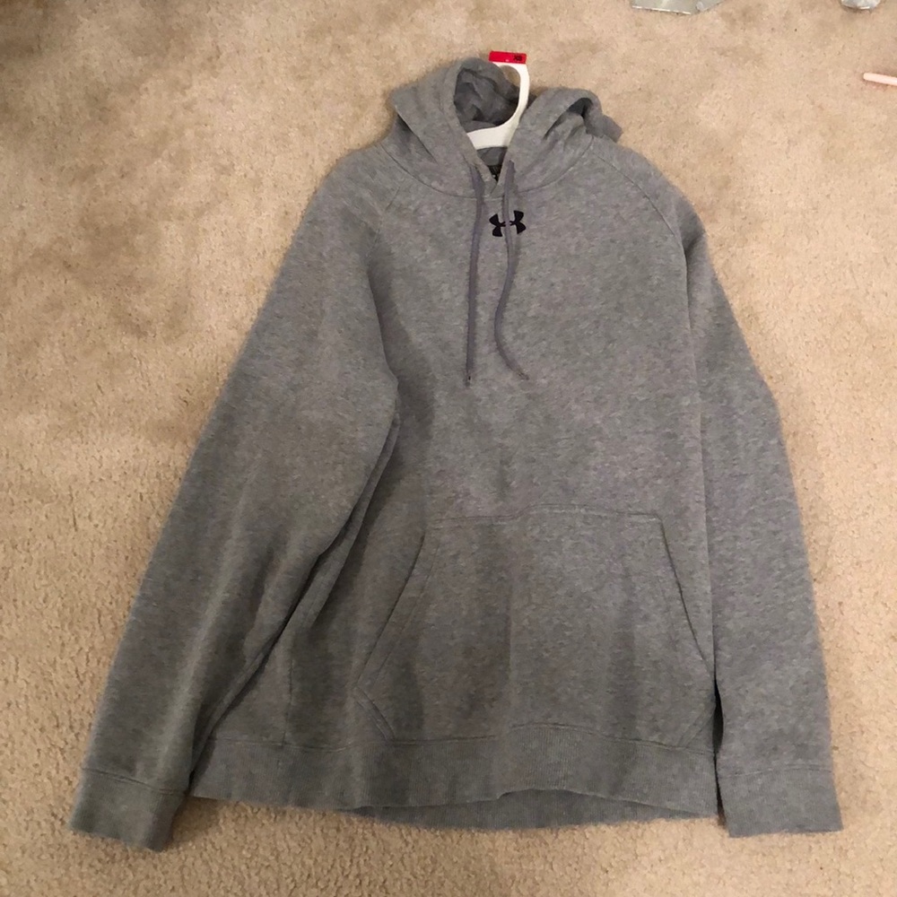 under armor gray sweatshirt!